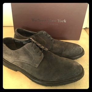 To Boot New York Adam Derrick Grey Suede Oxfords